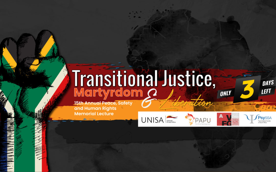 3 Days to Go! Transitional Justice, Martyrdom and Liberation: Meet our Panelists!