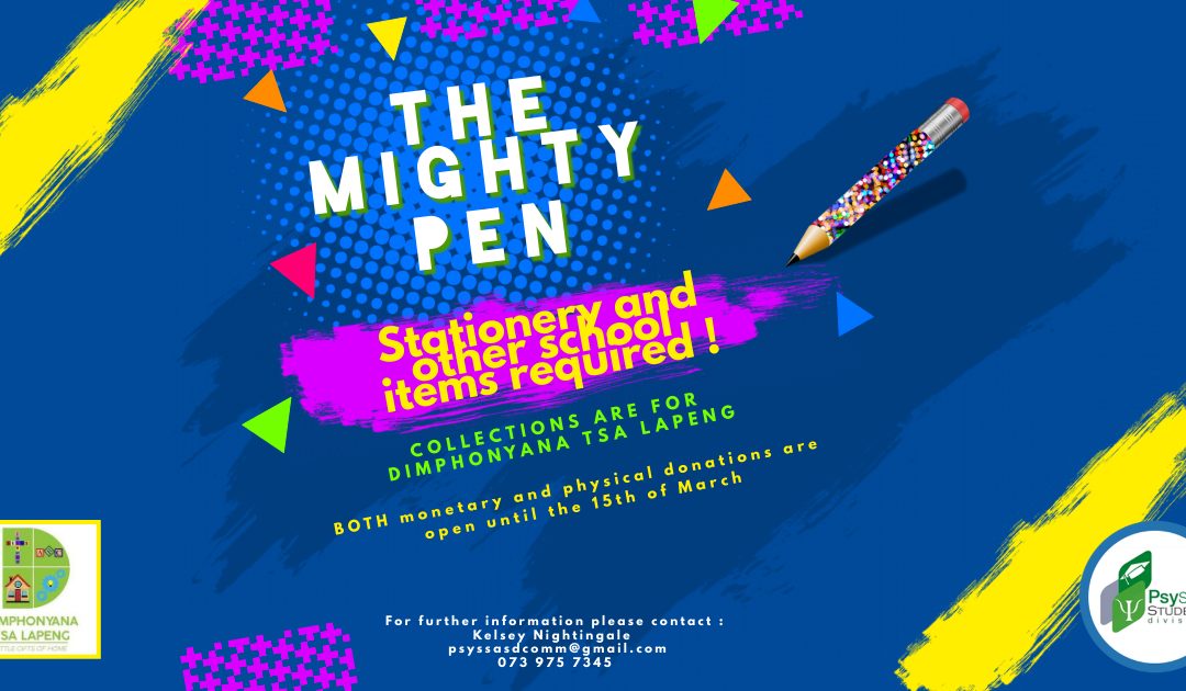 The Mighty Pen – A PsySSA Student Division Initiative