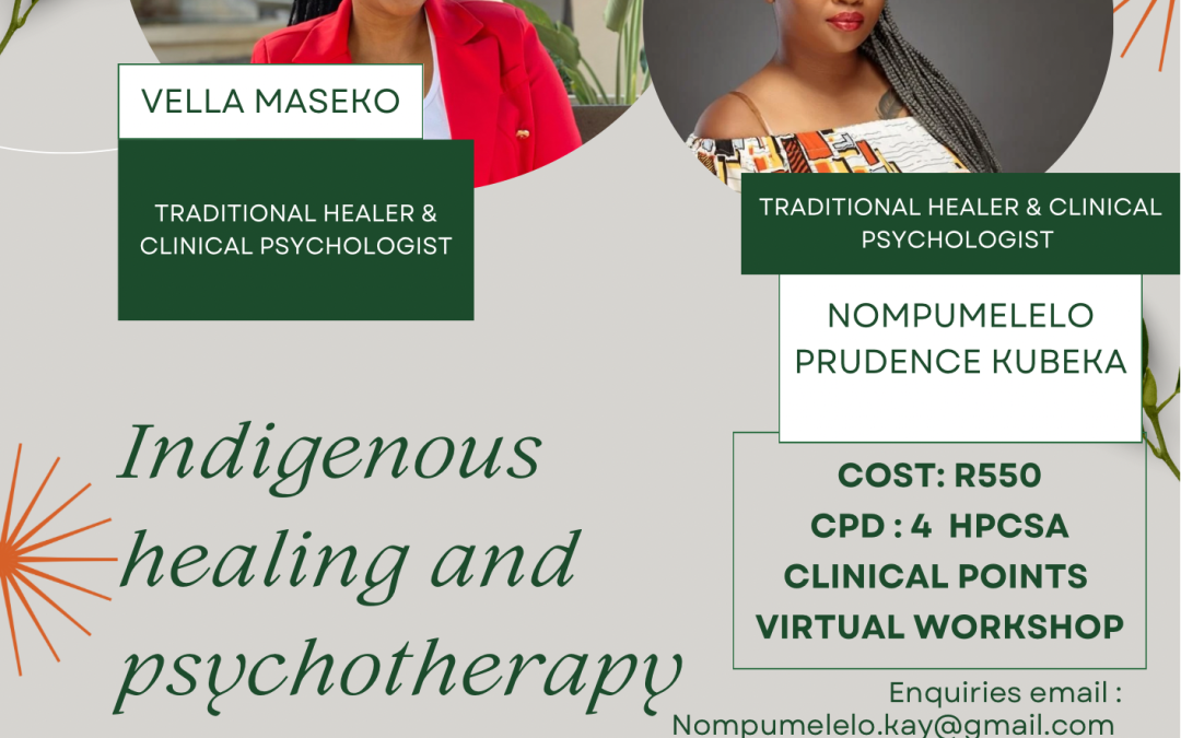 Indigenous Healing and Psychotherapy Workshop