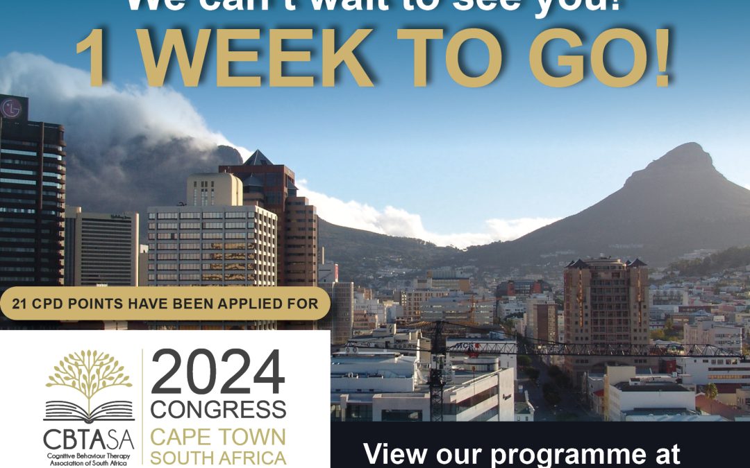 CBTASA Congress 2024 – 1 week to go!