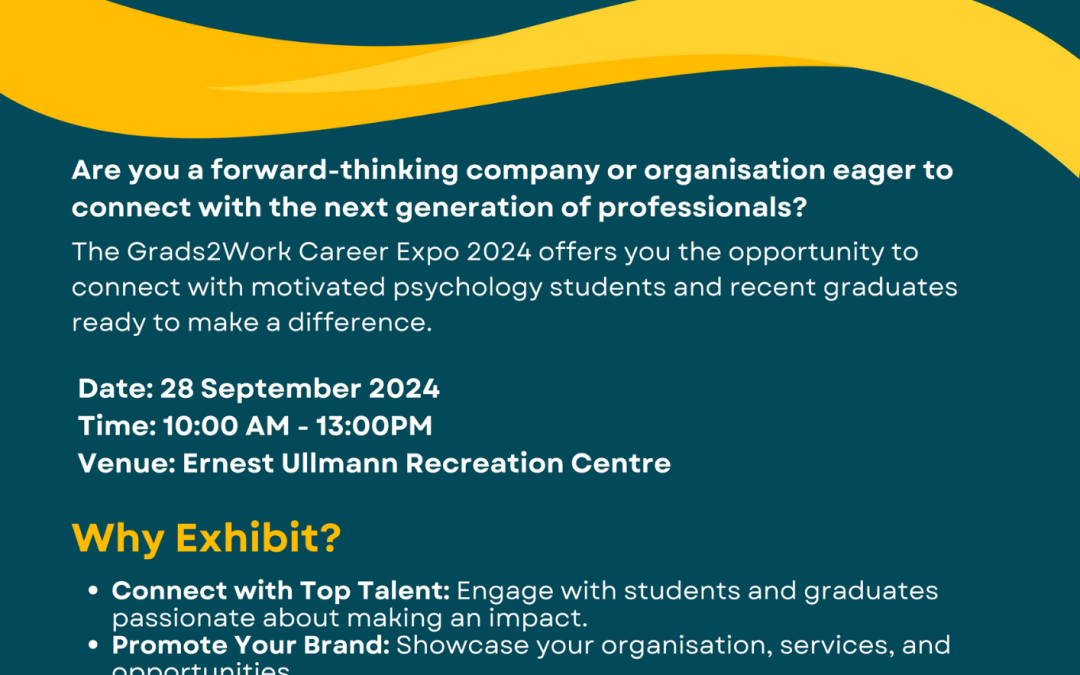 Invitation to Participate in a Career Expo Event for Psychology Students/Graduates