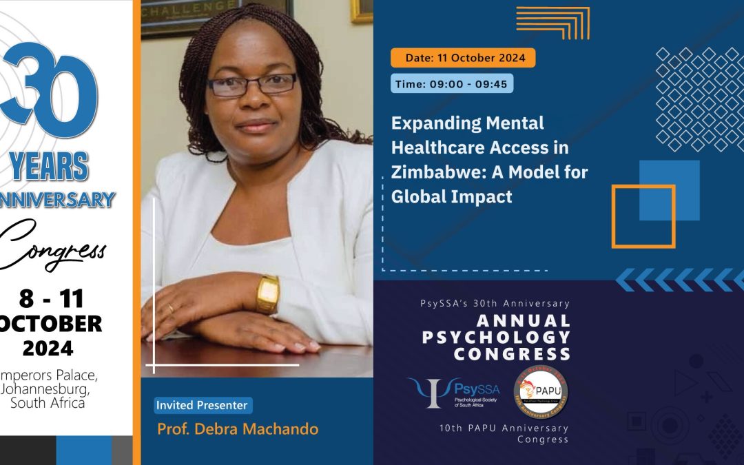 PsySSA’s 30th and PAPU’s 10th Anniversary Congress: Invited Address by Dr Debra Machando